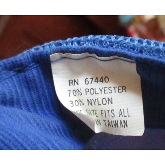 Mesh trucker Skater Cap  NEW True Vtg 80s EMBROIDERED GOLD/BLUE HAWAII OSFA - Picture 4 of 5